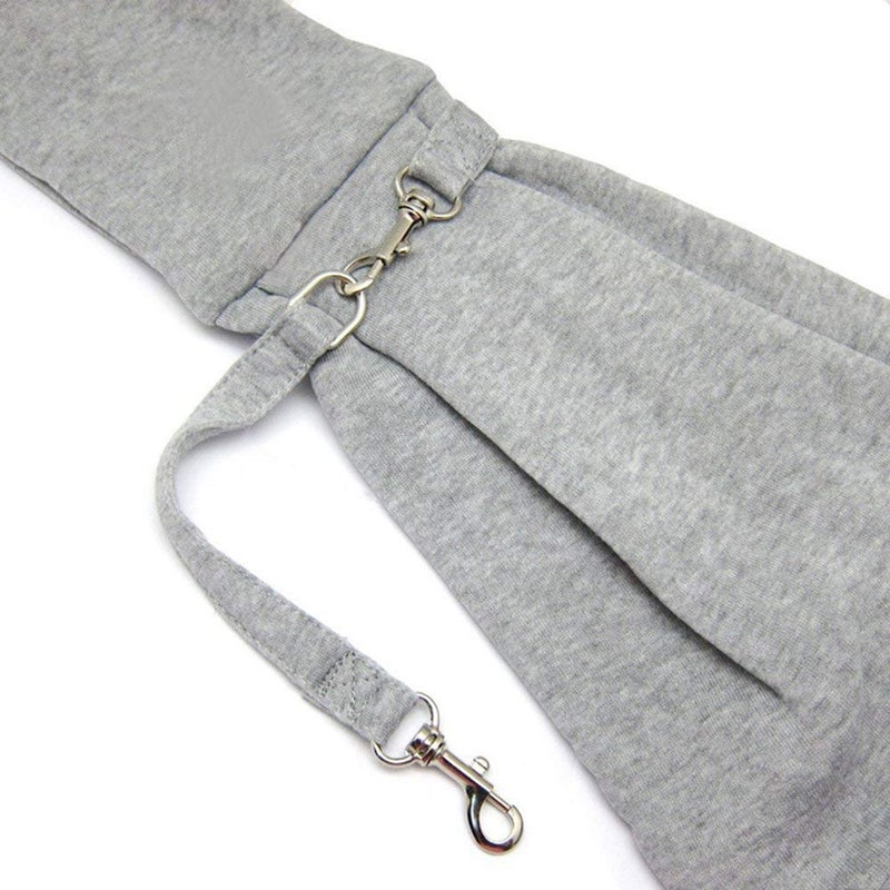 Grtdrm Pet Sling Carrier Bag Travel Tote for Cats Dogs, Up to 16 lbs (Gray) - Image 4